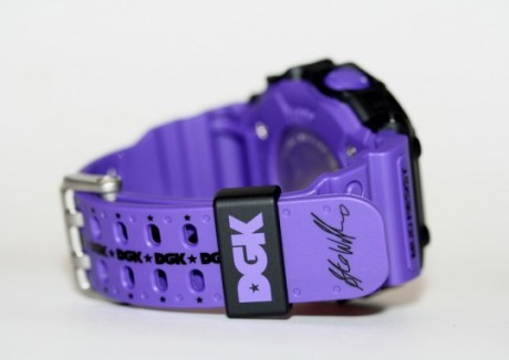 dgk logo. purplelack with DGK logo
