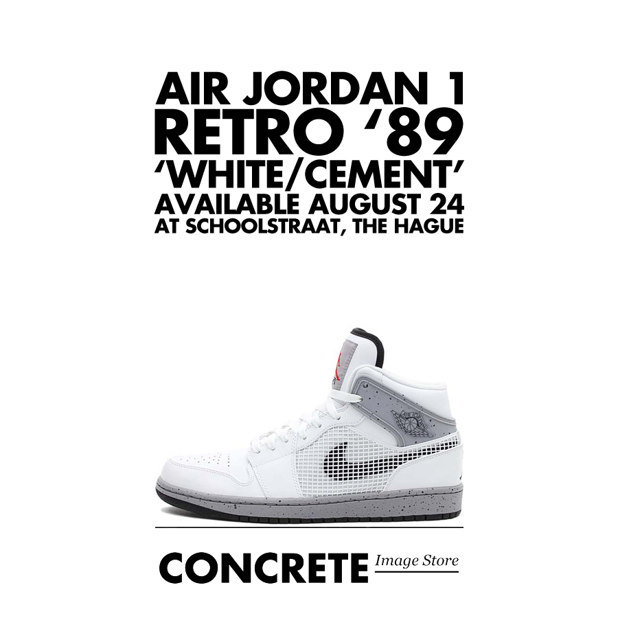 air jordan 1 retro 89 white cement